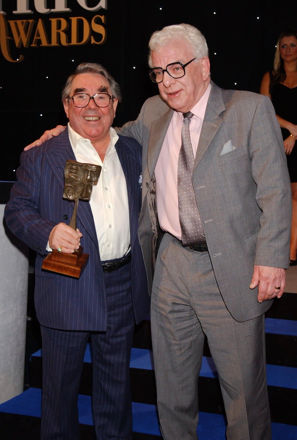 Ronnie Corbett with Barry Cryer (PA) (PA Archive)