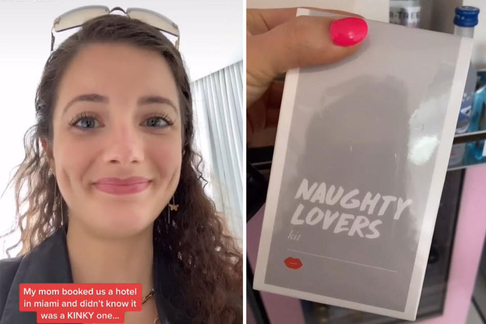 Zumindest ist Chaney Belle in dieser skurrilen Situation der Sinn für Humor nicht abhanden gekommen. (Bild: Chaney Belle / TikTok)