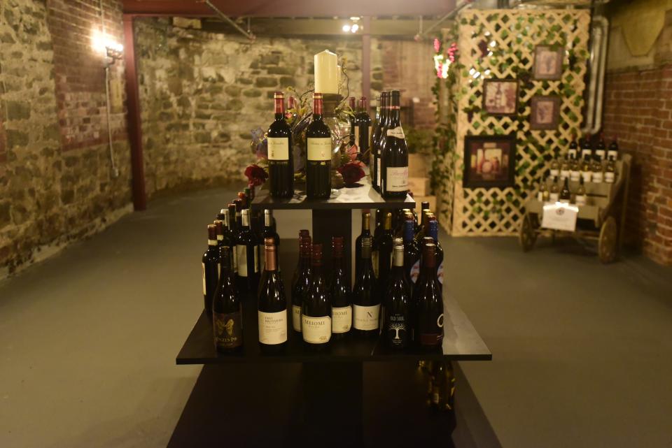 Stocked wine shelves at the new beer and wine cellar in the basement of the Country Style Market in downtown Port Huron on Monday, July 18, 2022.