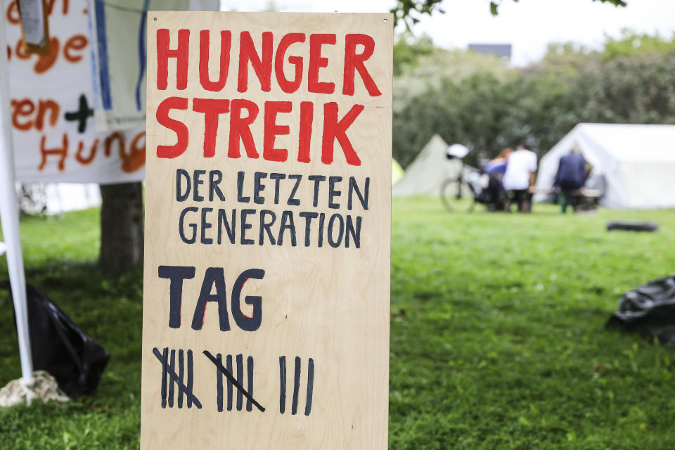 Bundesregierung weiter besorgt über Hungerstreik von Klima-Aktivisten. Foto vom 12. September 2021 in Berlin. (Bild: Omer Messinger/Getty Images)