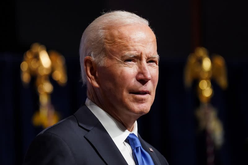 U.S. President Biden visits the National Institutes of Health, in Bethesda