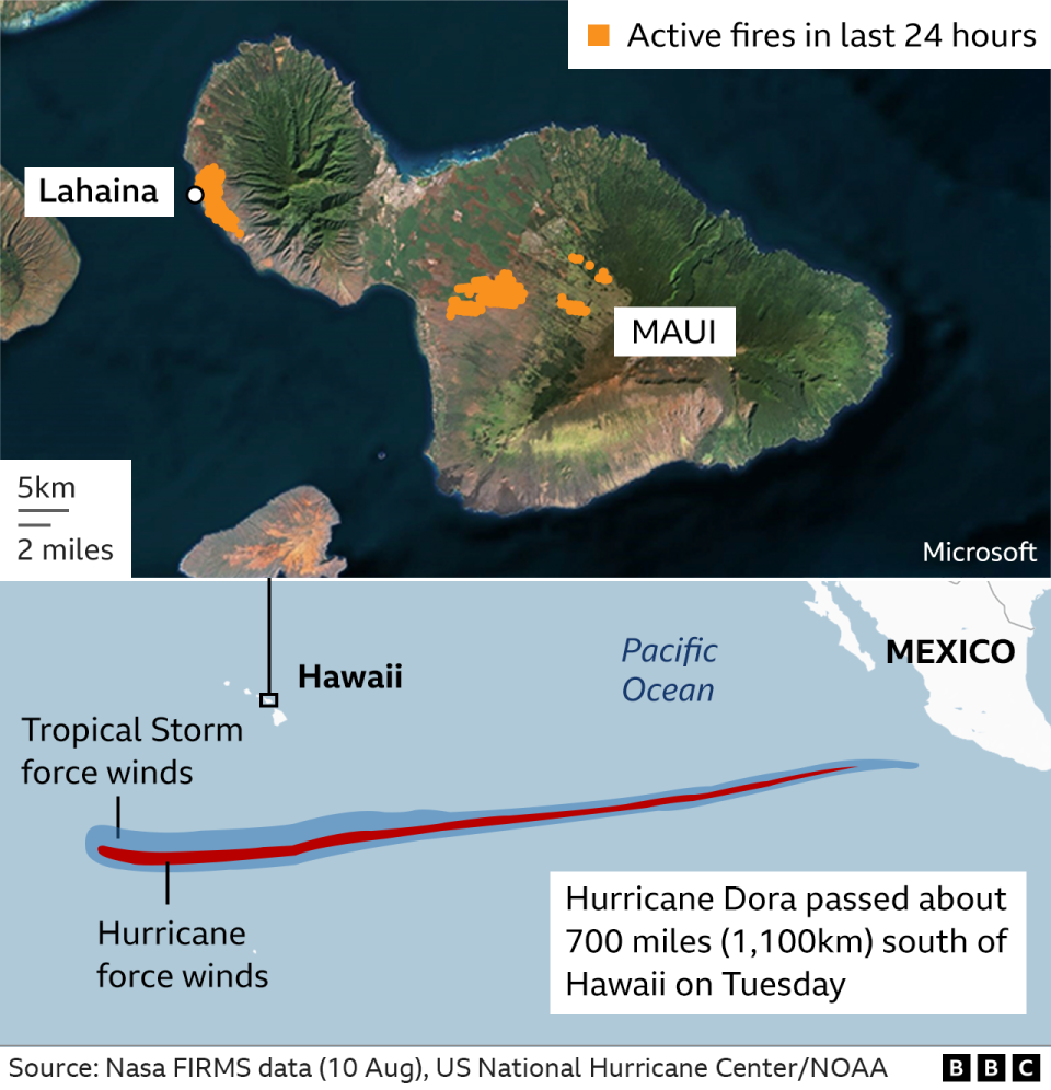 Maps and images reveal Maui devastation Englishheadline