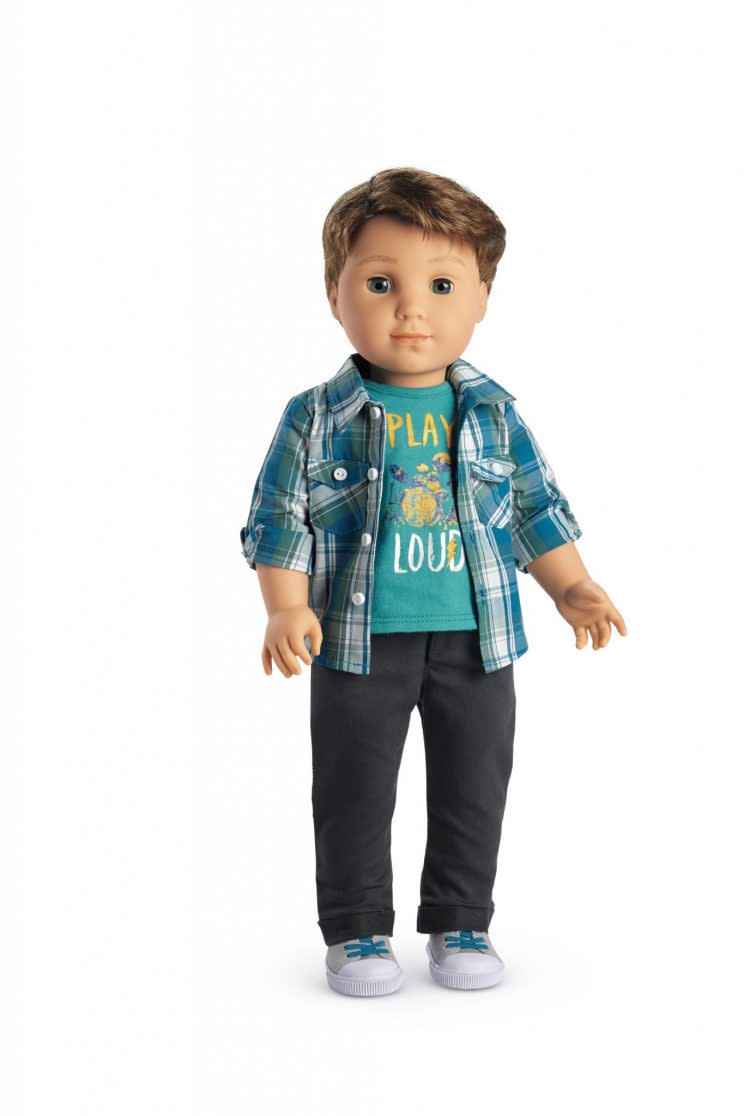 Logan, the first boy doll in the American Girl collection