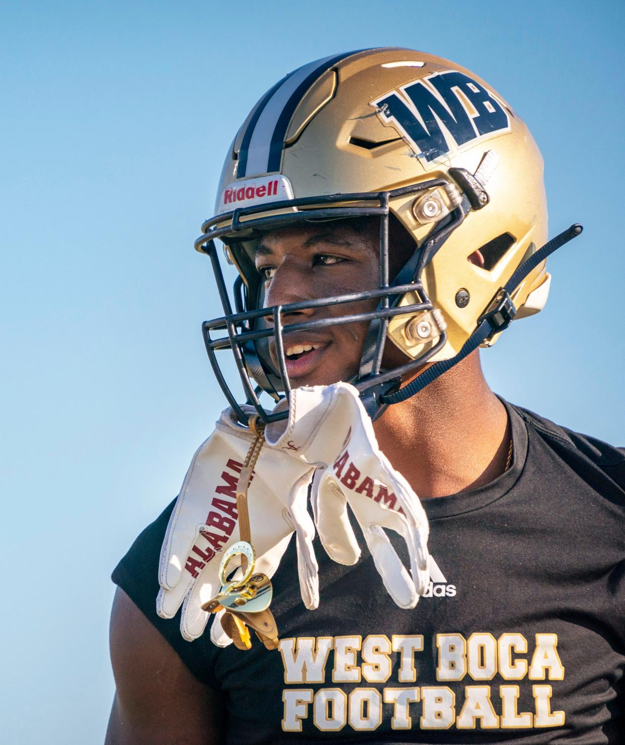 West Boca Raton Andrew Garcon before game against St. Andrews at West Boca Raton, Florida on September 8, 2023. 