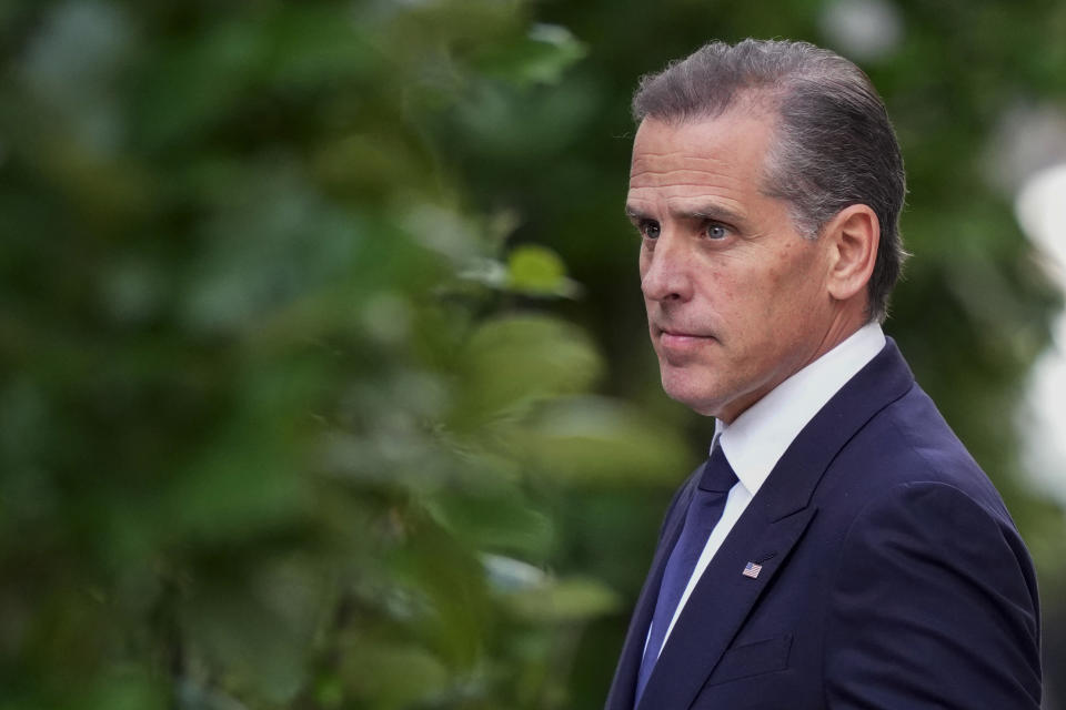 Hunter Biden departs from federal court, Monday, June 3, 2024, in Wilmington, Del. (AP Photo/Matt Slocum)