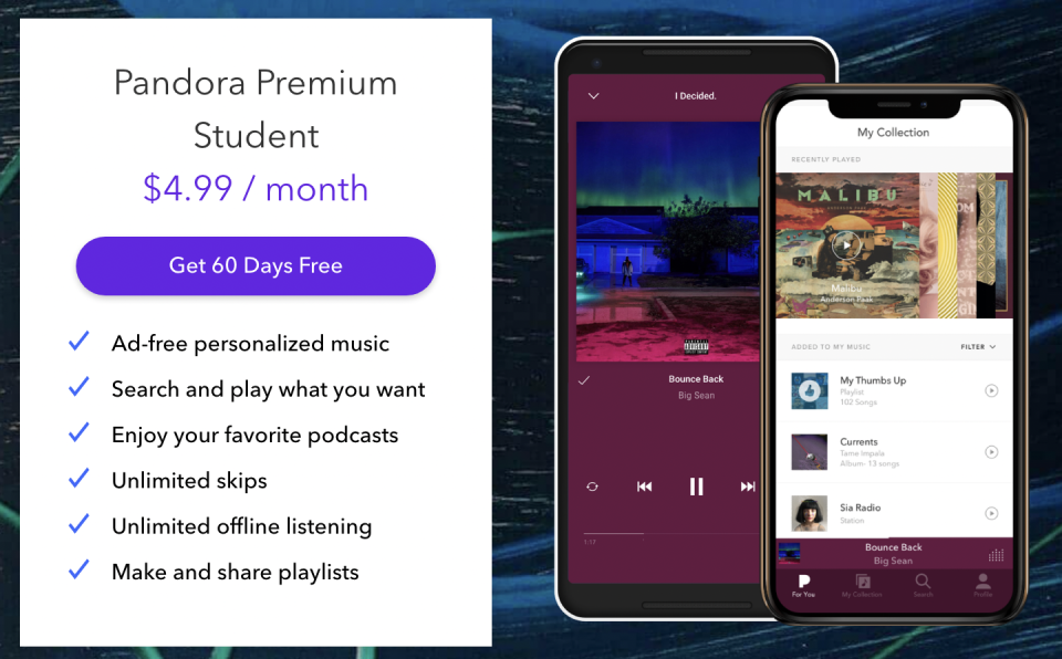 Pandora subscription