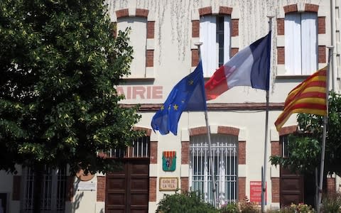 The Town Hall of Perthus, a small town on the French-Spanish border on July 20, 2018. Locals will no longer pay local taxes. - Credit: AFP