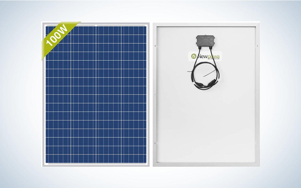 The Newpowa 100 Watt Panel is the best polycrystalline.