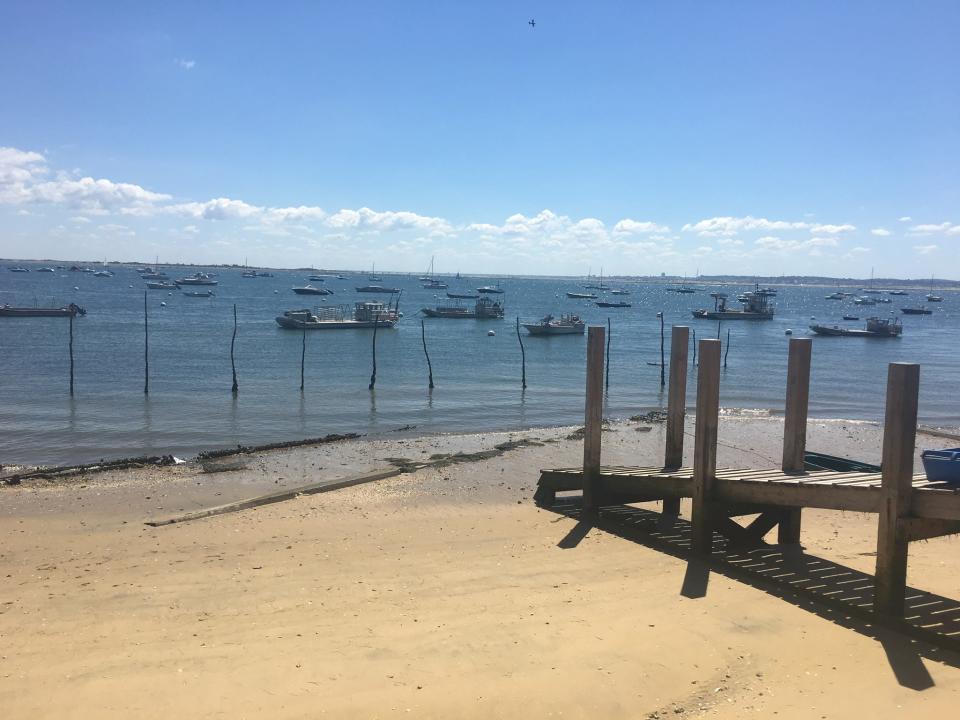 The beach and ocean at Cap Ferret, France