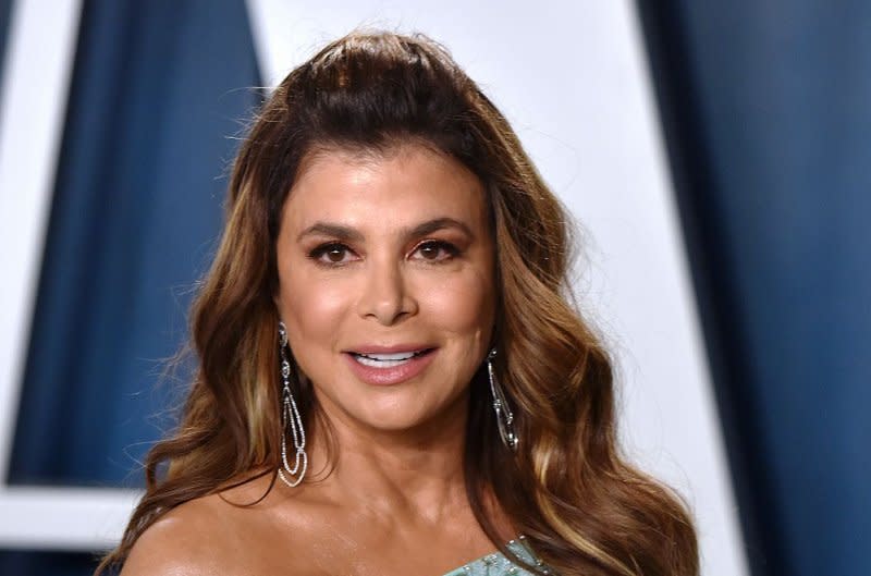 Paula Abdul arrives for the Vanity Fair Oscar party at the Wallis Annenberg Center for the Performing Arts in Beverly Hills, Calif., on February 9, 2020. The singer turns 62 on June 19. File Photo by Chris Chew/UPI