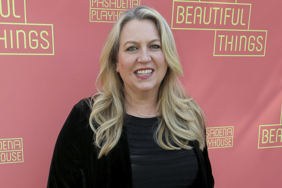 FILE - Cheryl Strayed arrives at the opening night of "Tiny Beautiful Things" on April 14, 2019, in Pasadena, Calif. Strayed, Salman Rushdie, Carl Hiassen and Ibram X. Kendi are among hundreds of authors who have endorsed an announcement by the American Library Association and the Association of American Publishers that calls attention to the 70th anniversary of a Freedom to Read Statement issued by book publishers and librarians during the height of the McCarthy era. (Photo by Willy Sanjuan/Invision/AP, File)