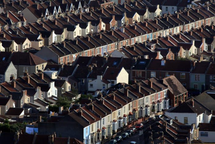 BRISTOL, ENGLAND - AUGUST 07:  The early morning sun shines on houses in Bristol on August 7, 2009 in Bristol, England. According to recent surveys by two of the UK&#39;s largest lenders, house prices actually rose for three months in a row, suggesting to some commentators that the worst of the housing market slump may be over after house prices have fallen on average by 20 percent. However, while the figures were generally welcomed with caution by some, other factors such as rising unemployment and interest rate  rises may still dampen house prices.  (Photo by Matt Cardy/Getty Images)