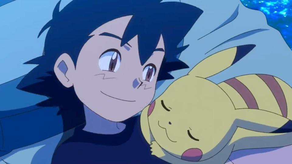 Ash and Pikachu are leaving Pokemon