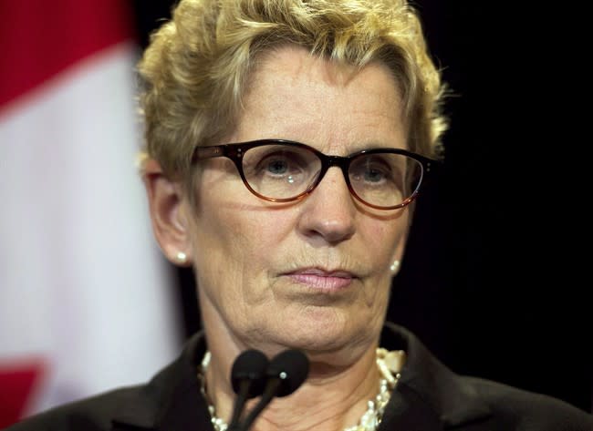 Ontario Premier Kathleen Wynne speaks in Toronto on Oct. 8, 2013. THE CANADIAN PRESS/Nathan Denette