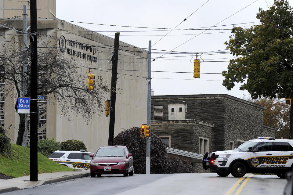 The&nbsp;Tree of Life Or L'Simcha Congregation in Pittsburgh. (Photo: Yahoo News Photo Staff)