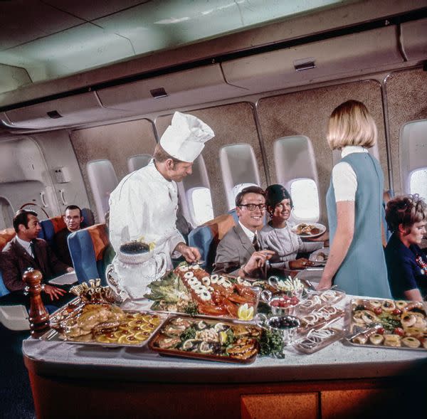 Scandinavian Airlines passengers were treated to luxury and high-class foods in past decades.