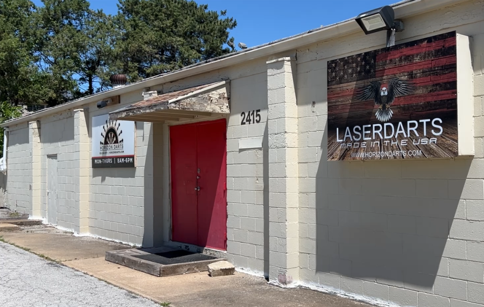 Horizon Darts is located near the Turner neighborhood in Kansas City, Kansas, in a building that was formerly home to One Block West, a brief but legendary music venue where the Police, the Ramones and others performed in the late ’70s and early ’80s.