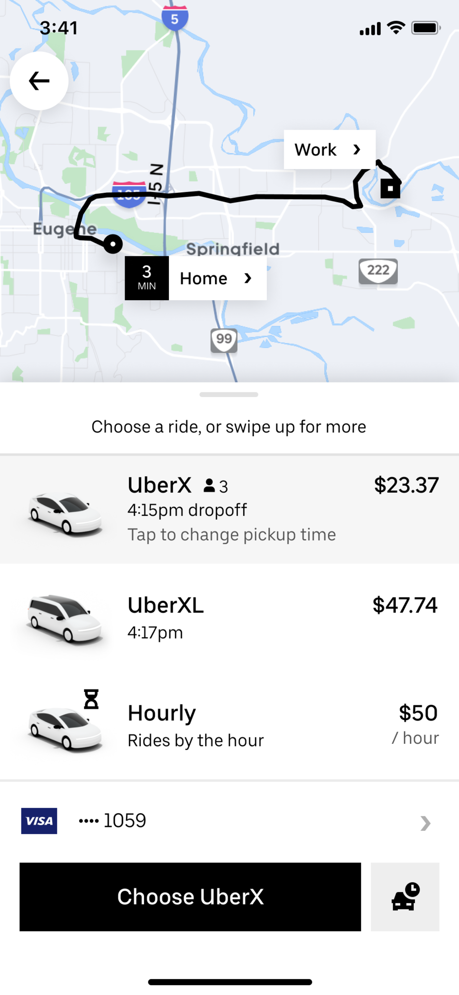 “Uber Hourly" is like having a personal driver for 60 minutes.