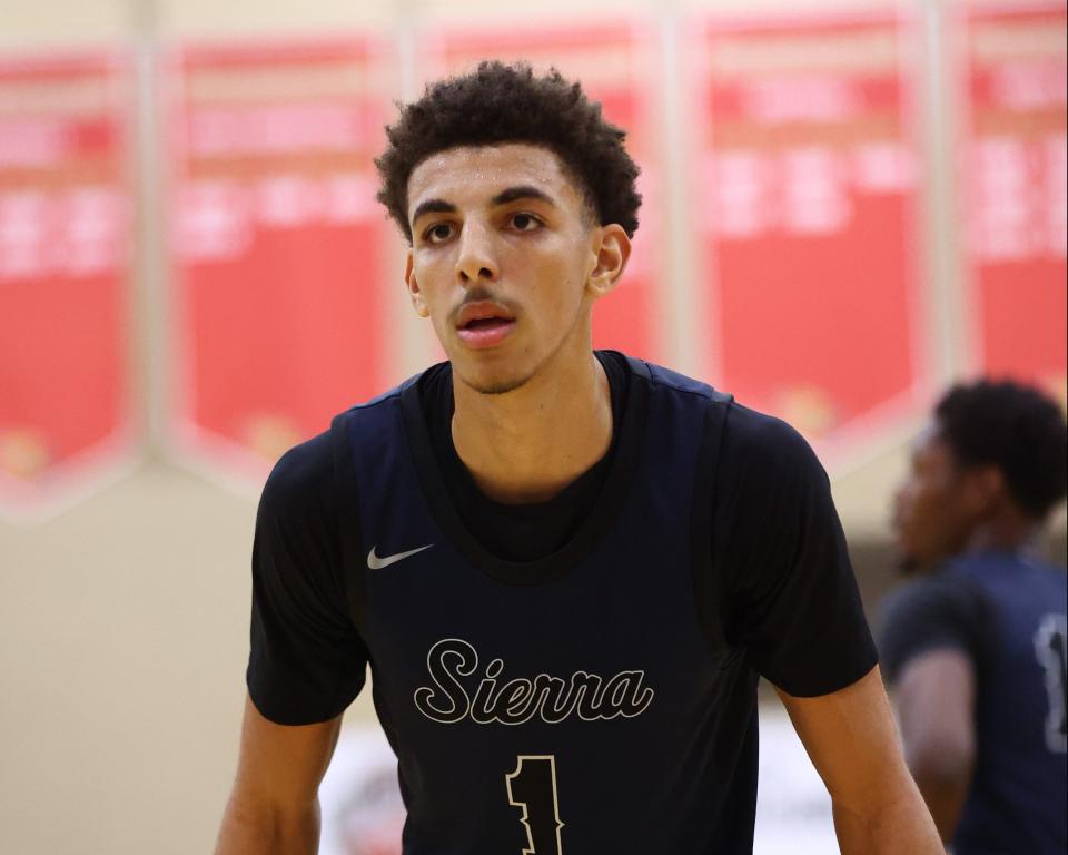 Sierra Canyon guard Justin Pippen plays against Desert Mountain during the Hoophall West High School Invitational at Chaparral High School, Dec. 2, 2023 in Scottsdale, Arizona.