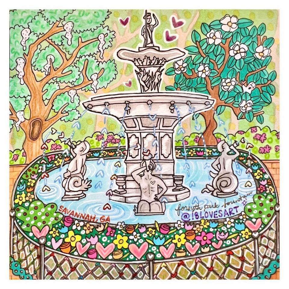 'Forsyth Park Fountain' by Amelia Jamerson
