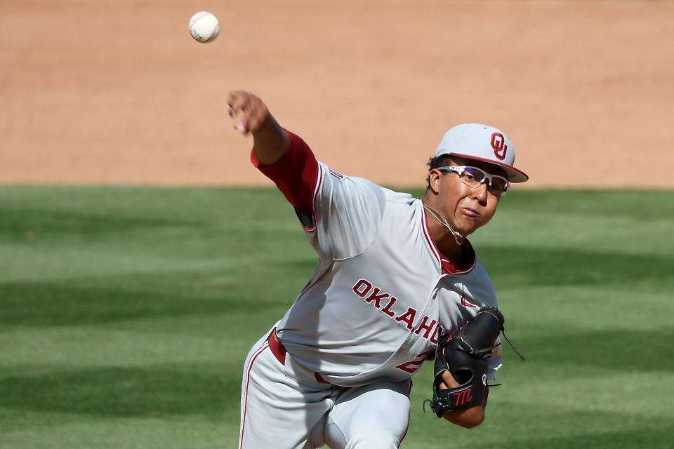 OU pitcher Kyson Witherspoon tossed five scoreless innings Saturday in the Sooners' 7-5 win at Texas Tech.