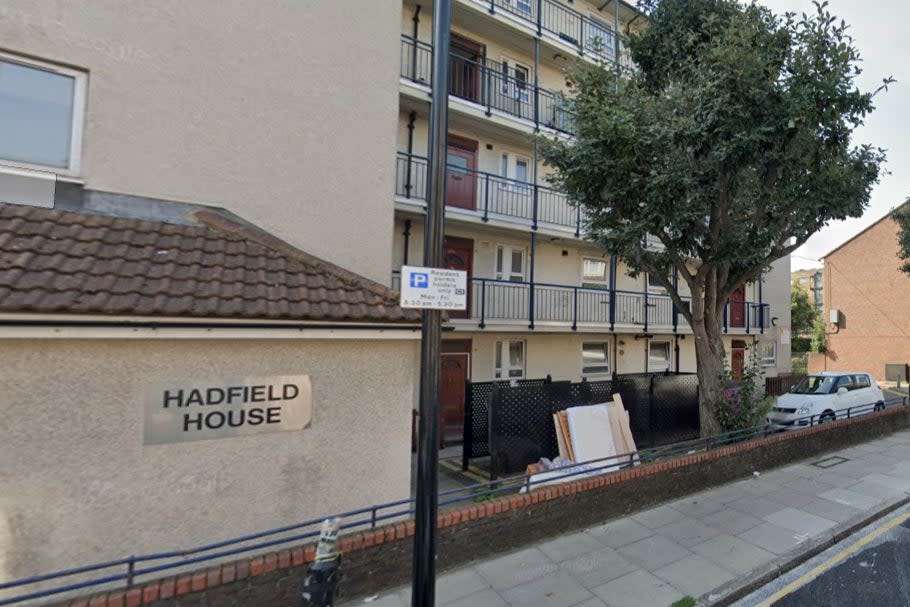 <p>Hadfield House in Whitechapel. The victim was pronounced dead at the scene.</p> (Google)