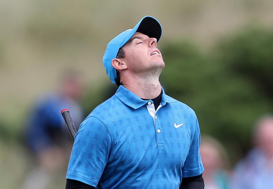 Rough ride | Rory McIlroy shot an eight-over 79 in his first round Photo: PA