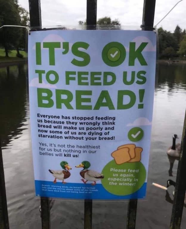 Dieses Schild sorgte bei vielen Besuchern eines Parks für Verwirrung. (Bild: Facebook)