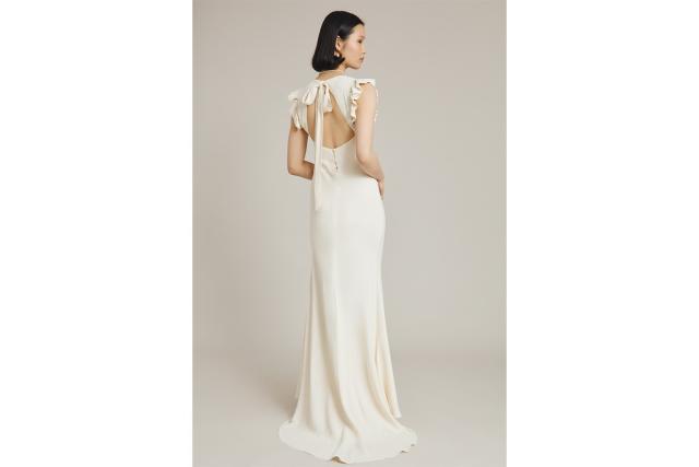 Jennifer Long Sleeve Bridal Maxi Dress Ivory