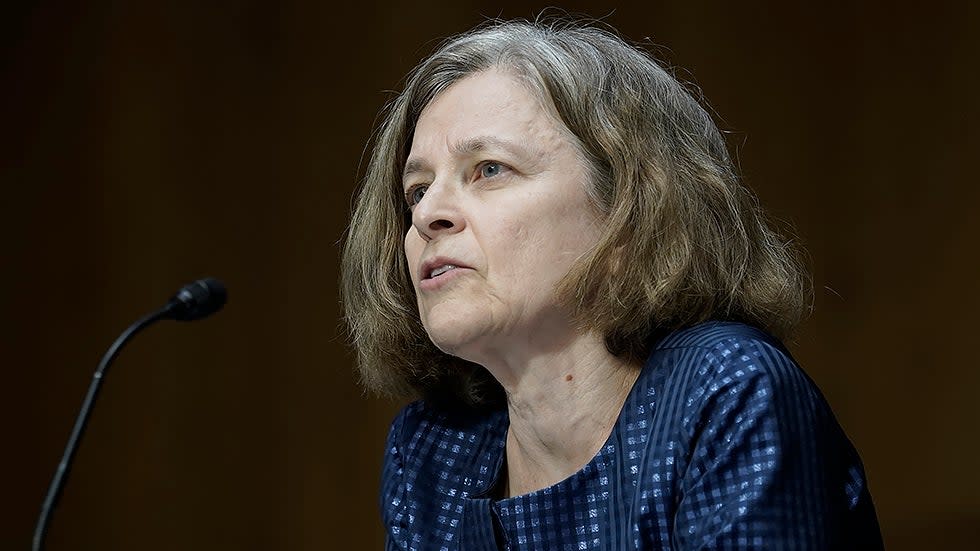 Sarah Bloom Raskin, nominee to be vice chairman for supervision and a member of the Federal Reserve Board of Governors, speaks during the Senate Banking, Housing and Urban Affairs Committee confirmation hearing on Thursday, February 3, 2022