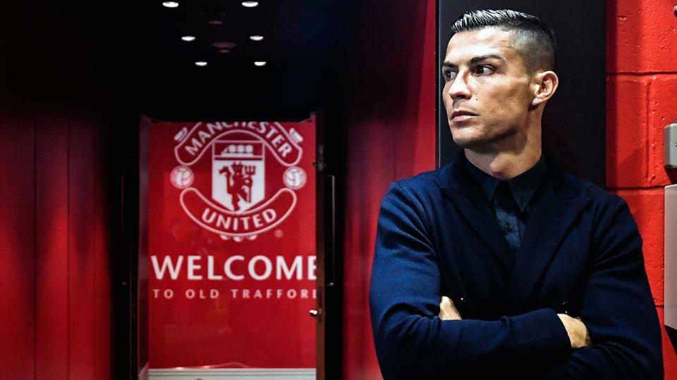 Ronaldo returns to his former Old Trafford home as a Juventus player. Pic: Getty