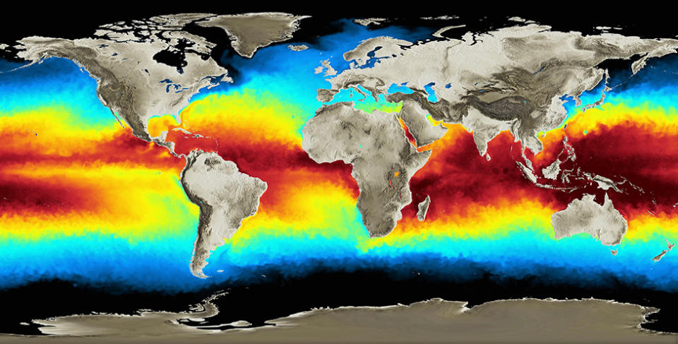 Temperatura della superficie del mare