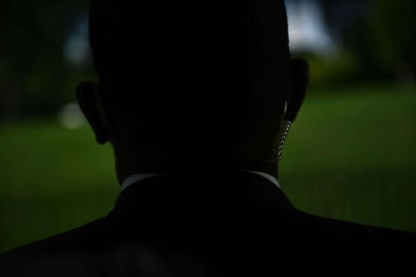 PHOTO: A U.S. Secret Service agent stands outside the White House, Aug. 10, 2020. (Brendan Smialowski/AFP via Getty Images, FILE)