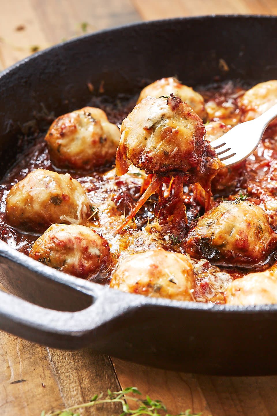 French Onion Chicken Meatballs