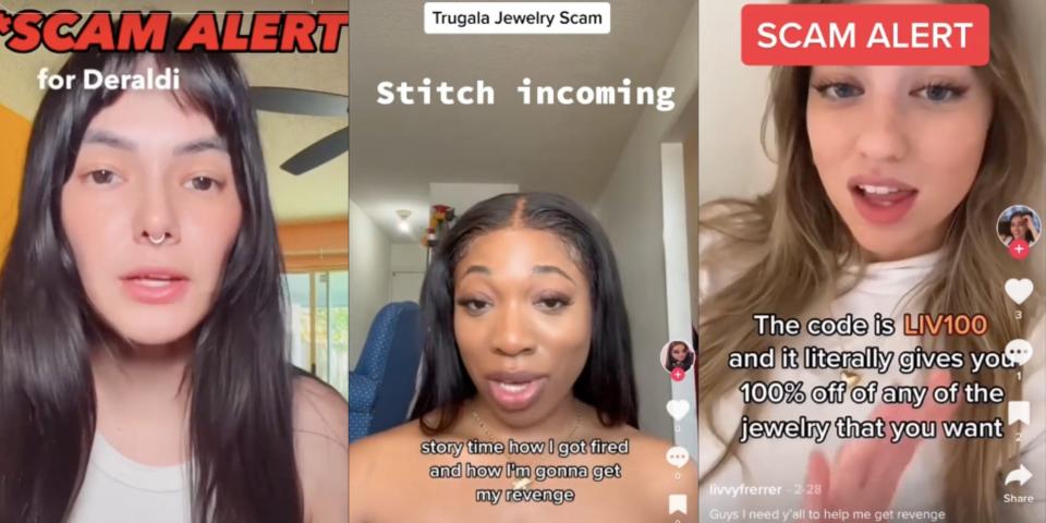 Stacey and other creators Trugala Deraldi scam