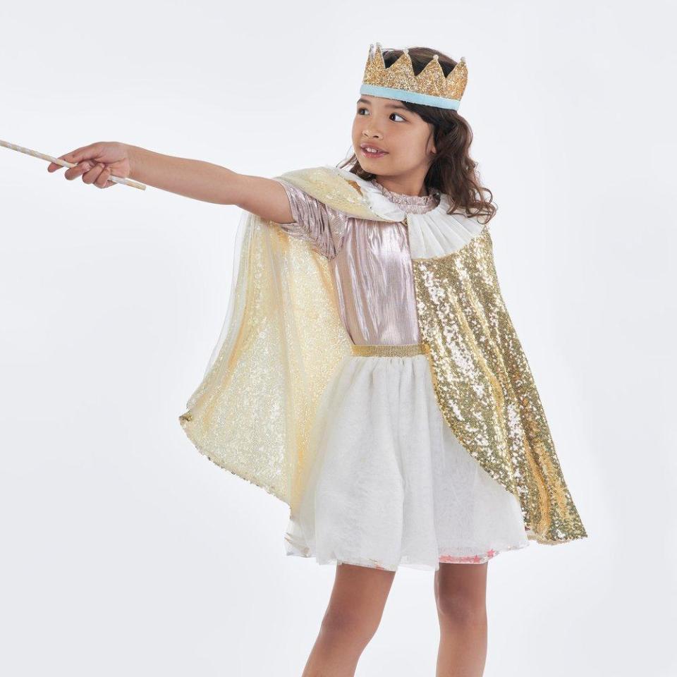 Meri Meri Gold Sparkle Cape Costume