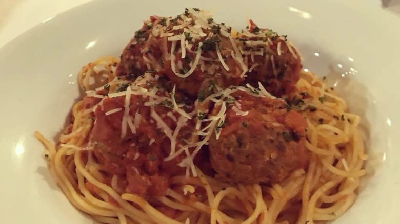 Romano's Macaroni Grill meatballs 