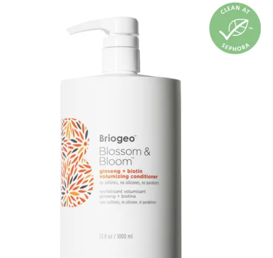 Briogeo Blossom & Bloom Ginseng + Biotin Hair Thickening + Volumizing Conditioner. PHOTO: Sephora