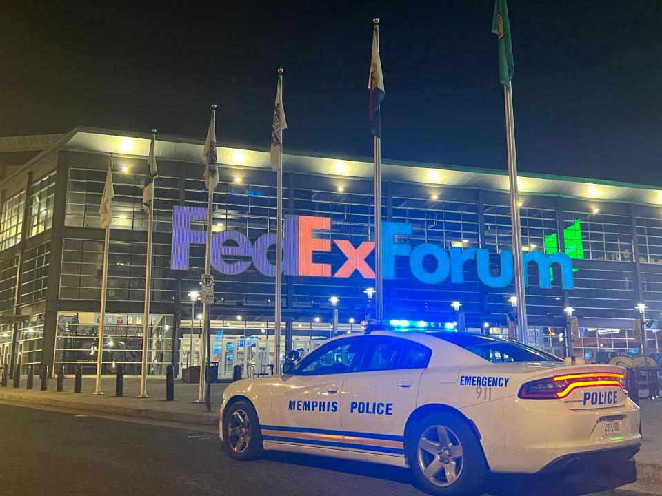 Memphis Police Department responded to a shooting during a Lil Baby concert on Thursday, Sept. 7, 2023, at FedExForum in Downtown Memphis. One man was critically injured.