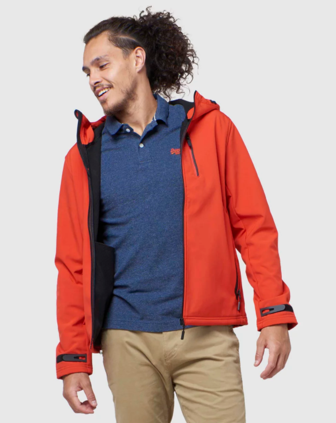 Superdry Hooded Softshell Jacket, $189.95 from The Iconic. Photo: The Iconic.