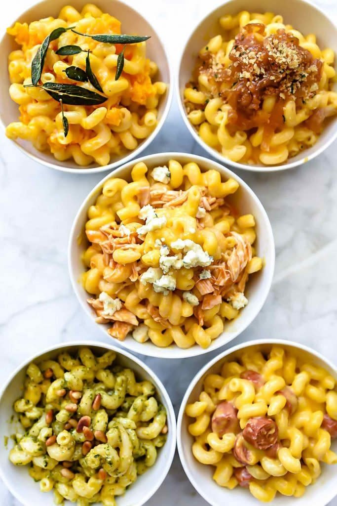 <strong>Get the <a href="https://www.foodiecrush.com/instant-pot-macaroni-and-cheese-five-ways/" target="_blank">Instant Pot Macaroni And Cheese Five Ways</a> recipe from Foodie Crush</strong>