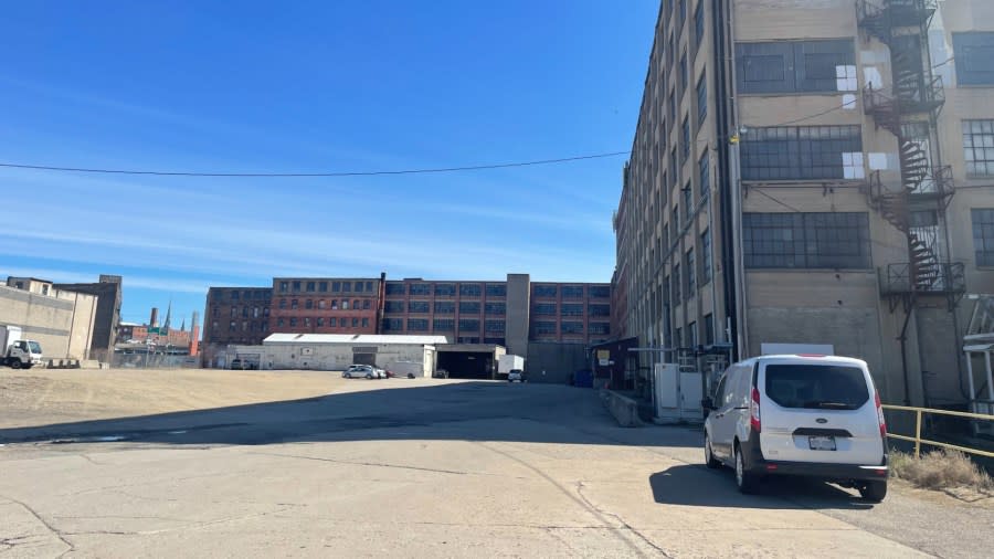 The former Sligh Furniture Co. factory in downtown Grand Rapids on March 29, 2024.