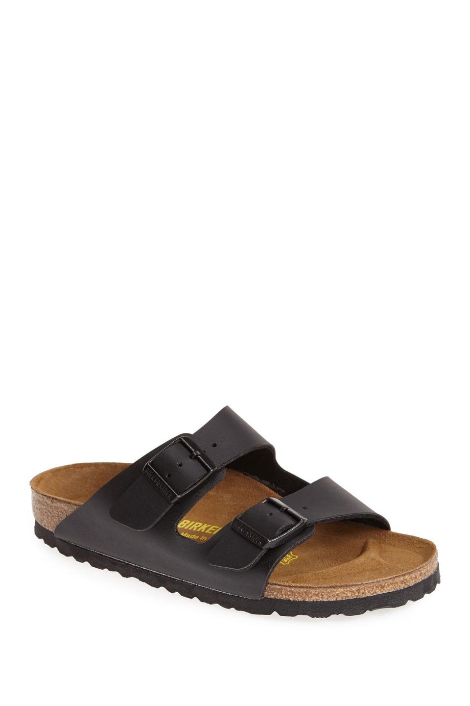 <p><strong>Birkenstock</strong></p><p>nordstromrack.com</p><p><strong>$99.95</strong></p><p><a href="https://go.redirectingat.com?id=74968X1596630&url=https%3A%2F%2Fwww.nordstromrack.com%2Fshop%2Fproduct%2F1722113&sref=https%3A%2F%2Fwww.goodhousekeeping.com%2Fclothing%2Fg30633786%2Fspring-shoes-trends%2F" rel="nofollow noopener" target="_blank" data-ylk="slk:Shop Now;elm:context_link;itc:0;sec:content-canvas" class="link ">Shop Now</a></p><p>If you prefer the laidback, easy style of a functional sandal (yes, that's a thing!), it's time to invest in a pair of Birkenstock, a.k.a. the most comfortable sandals in the world. </p>