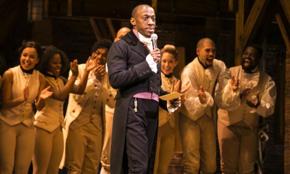 Award-winner … Giles Terera in Hamilton in 2017.