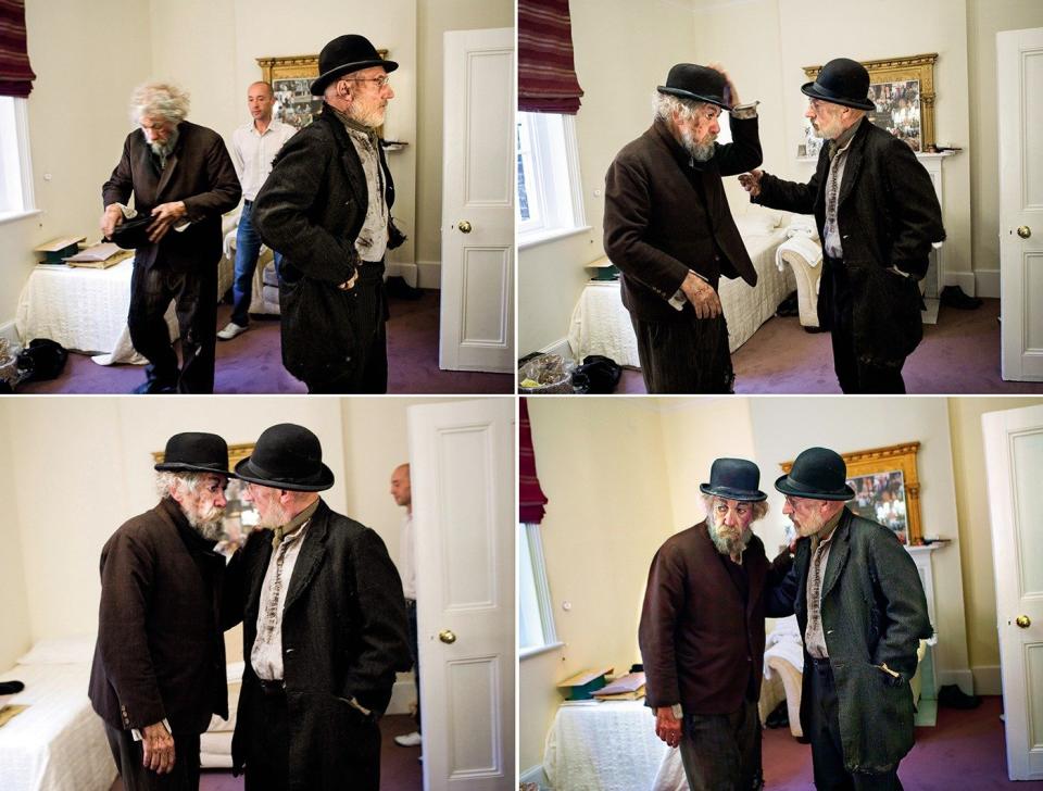 Sir Ian McKellen and Patrick Stewart about to begin their performances in Waiting For Godot in 2009 - Simon Annand/Simon Annand