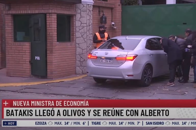 Silvina Batakis llegó a la Quinta de Olivos para entablar la primer reunión con Alberto Fernández