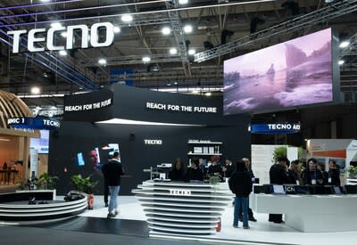 Stand de TECNO en el MWC Barcelona 2024 (PRNewsfoto/TECNO Mobile Limited)