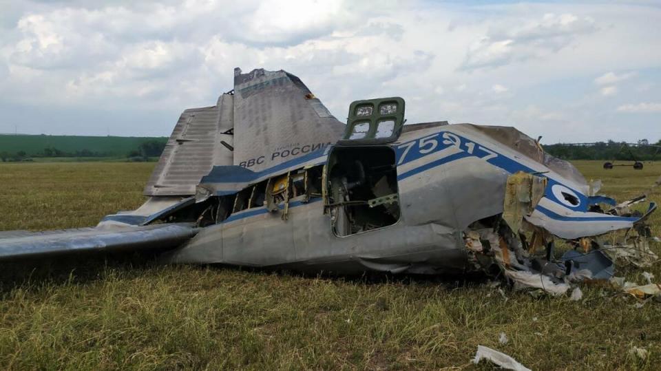 遭瓦格納擊落的Il-22M系列戰機，造成俄軍重大損失。    圖：翻攝自推特@Osinttechnical