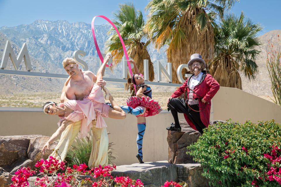 Artists of Cirque du Soleil's "Corteo" in Palm Springs, Calif., on April 24th, 2023