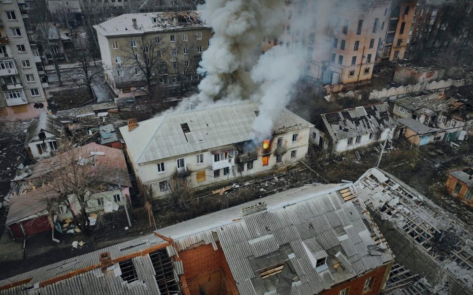 Russian forces are facing another humiliation over the failure to capture Bakhmut after a months-long assault - AP Photo/Libkos